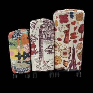 Housse de protection personnalisée pour valise, en tissu polyester extensible, avec logo imprimé sur mesure - Product Image 4