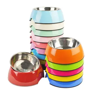 DOKA-cuencos de melamina de alta calidad para perros, comedero de acero inoxidable para mascotas, tazón de alimentación para perros, diseño antideslizante