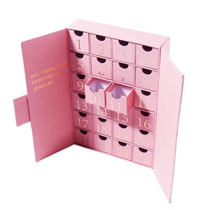 Quà Tặng Mới Hộp Các Tông Bánh Quy Sô Cô La Giấy Ngăn Kẹo Ngăn Kéo 24 Ngày Giáng Sinh Advent Lịch Hộp Mỹ Phẩm - Product Image 1