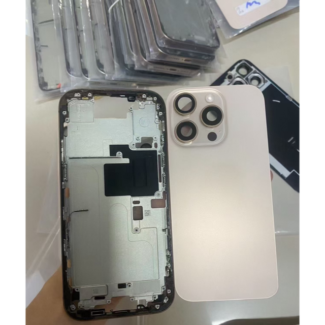 Bodychange Housing for iPhone 16 Replacement Back Housing with Middle Frame Back Cover Glass