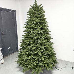 Grand sapin de Noël artificiel de 7,5 pieds en aiguilles de pin, mélange de PVC et de coton cachemire, de qualité supérieure, avec pommes de pin - Product Image 4