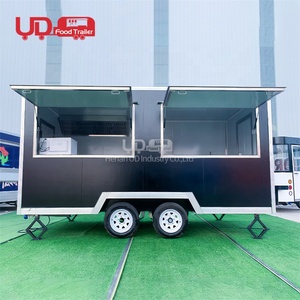Chariot de restauration rapide d'usine carré classique camion de nourriture tacos de boulangerie en plein air chariot à hot dog remorque de nourriture <span class=keywords><strong>mobile</strong></span> pour les états-unis - Product Image 2
