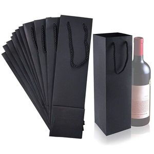 Personalizado Barato Impresso Logotipo Rosa Kraft Paper <span class=keywords><strong>Wine</strong></span> Gift <span class=keywords><strong>Bag</strong></span> Cordão para Vinho Champagne Whisky Bebidas Energéticas Promoções Artesanato - Product Image 5
