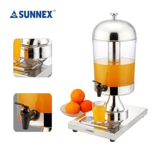 Sunnex Distributeur de jus de fruits classique 8L avec service de buffet en acier inoxydable SAN Container pour restaurant - Product Image 4
