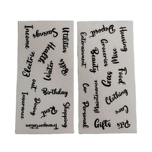 Màu Đen Hoặc Màu Sắc Phù Hợp Với Thư Sticker Cho Máy Tính Xách Tay Ngân Sách Chi Phí Tờ Hóa Đơn Kế Hoạch Tổ Chức - Product Image 1