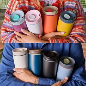 Nouveauté 2025 pour l'exportation : Tasse thermos isotherme en acier inoxydable, isolation thermique 6-12 heures, forme ventrue, avec paille, design simple et tendance - Product Image 2