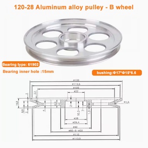 D120 <b>Storage</b> Wire Pulley A/B With Bearing 6000-6902-6903 - Product Image 5
