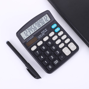 เคเค 837 เครื่องคิดเลขพลังงานแสงอาทิตย์ 12 หลัก แหล่งจ่ายไฟคู่ เครื่องคิดเลขสำนักงานแบบตั้งโต๊ะ เครื่องคิดเลขการเงิน หน้าจอขนาดใหญ่ ใช้งานได้ทั่วไป - Product Image 1