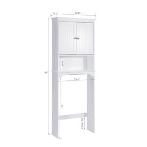 מודרני MDF אמבטיה צד ארון יהירות צר <span class=keywords><strong>Slim</strong></span> רצפת אחסון גבוה ארון אמבטיה - Product Image 2