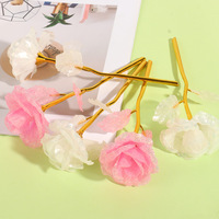 Grensoverschrijdende explosies 18CM Plastic Simulatie Kleurrijke Rozenboeket Lichtgevende Eeuwige Bloemdecoraties Foto Valentijnsdag