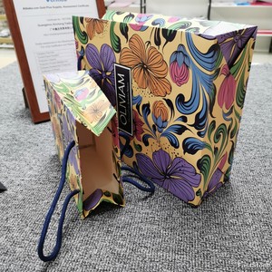 Bolsa de Papel de Regalo de Lujo para Boutique, Fabricada con Cartón Reciclado, con Asa de Cinta y Estampado Dorado en Caliente, con Logotipo de Diseño - Product Image 5