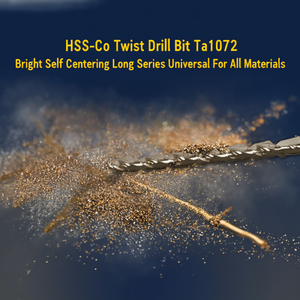 Hss-Co Twist <b>Drill</b> <b>Bit</b> Ta1072 Bright Self Centering <b>Long</b> Series Universal For All Materials - Product Image 3