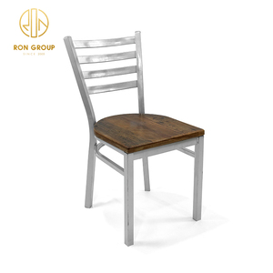 Muebles de estilo nórdico Retro <span class=keywords><strong>Para</strong></span> comedor, silla de madera con patas de Metal <span class=keywords><strong>para</strong></span> servir en restaurante, baratos y personalizados - Product Image 6