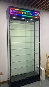 Vitrina de Exhibición para Tienda de Cigarrillos con Marco de Vidrio y Aluminio, Iluminación LED, Vitrina Ecológica para Minoristas - Product Image 3