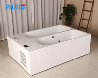 Baignoire de plongée froide en acrylique de 2m Baignoire de glace carrée pour thérapie de l'eau froide avec baignoire de refroidissement Baignoire de glace Baignoire isolée
