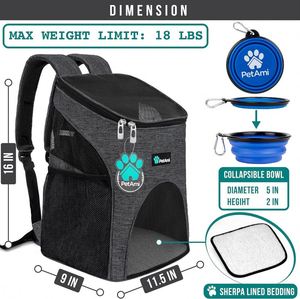 Free Sample <b>Top</b> Seller Airline Approved Both Sides Expandable Soft Sided Pet Carrier Bag for Small Dogs or <b>Cats</b> - Product Image 3