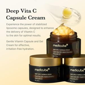 Crème en capsules de vitamine C profonde Medicube personnalisée en gros, nouvelle formule, hydratante, anti-âge et éclaircissante à la niacinamide - Product Image 3