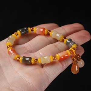 Pulsera de Jade Dorado Natural <span class=keywords><strong>Juan</strong></span> Yu, Estilo Chino Moderno, Sección Bambú de Guangzhou, Suministro Directo de Fábrica de Joyería, Transmisión en Vivo - Product Image 4