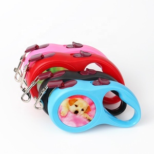 Blank Logo Custom Plastic Sublimation Blank 3m Sublimation blank Retractable Pet Leash