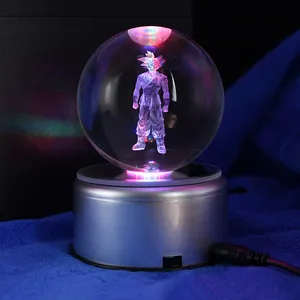 Figurines Dragon Ball Z Goku, en verre de cristal de qualité supérieure