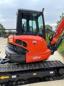 En stock : Mini-excavatrices Kubota 55 U55 U55-4 d'occasion, originales du Japon, 5,5 tonnes, avec pelle et brise-roche pour travaux de terrassement - Product Image 5