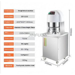 Máquina Divisora de Masa Sin <span class=keywords><strong>Gluten</strong></span> Totalmente Automática, 30 Piezas/Minuto, Cuchillas de Acero Inoxidable 304 para Panadería - Product Image 5