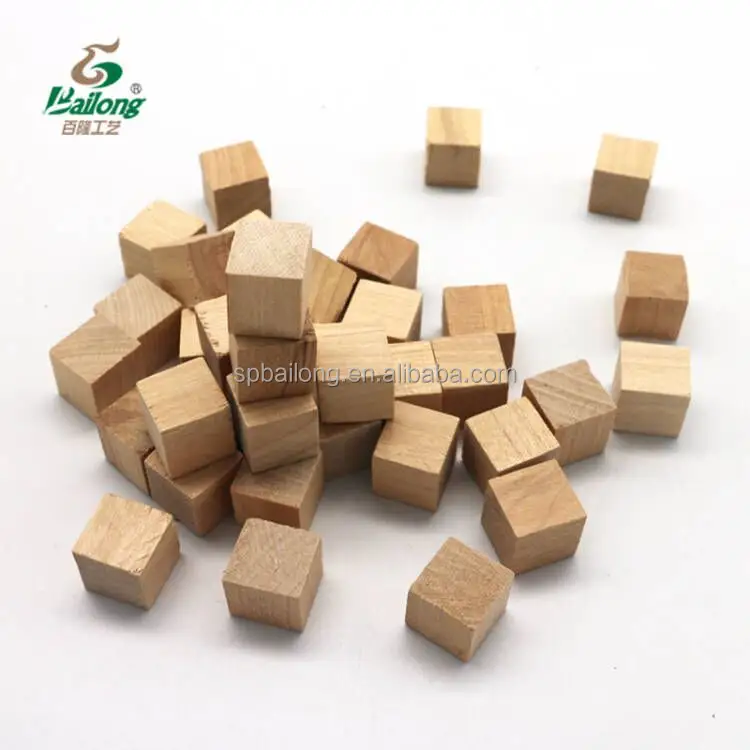 1 dollar store items 36 per bag unfinished wood build cube block DIY use wood craft supplies