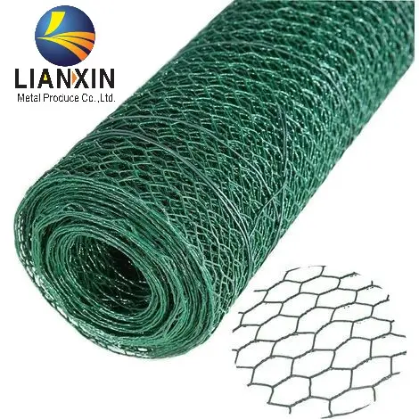 Treillis métallique hexagonal en fer plastique enduit de PVC malla personnalisé pour volaille singe poulailler en fil de fer cage pour piège à homard