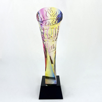 Trophée de prix de glaçure de trophée de pilier de glaçure de couleurs personnalisées avec MH-NJ0639 de base noire