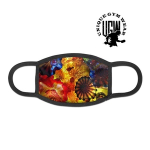 Bandana en coton biologique UNIQUE, sangle réglable douce, respectueuse de la peau, imprimé personnalisé, couvre-visage 22x22 pouces pour le sport, multifonction - Product Image 6