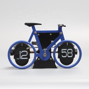 Reloj mecánico tallado personalizado con tapa para bicicleta, reloj creativo con personalidad para mesa de bicicleta, reloj con tapa en forma de bicicleta Retro - Product Image 4