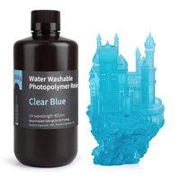 Résine d'impression 3D lavable à l'eau ELEGOO, photopolymère UV 405 nm, faible odeur, haute précision, faible rétrécissement pour imprimante 3D LCD DLP MSLA