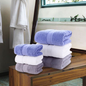 <span class=keywords><strong>Serviette</strong></span> de bain en coton épaissie, absorbante douce avec logo brodé, combinaison d'étiquetage de <span class=keywords><strong>cheveux</strong></span> pour un usage domestique Vente à chaud <span class=keywords><strong>Amazon</strong></span> - Product Image 5