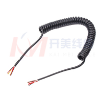 Cable Espiral para Remolque de Camión de Alta Calidad, 1-20A, Conductor de Cobre Libre de Oxígeno, PVC/PE/TPEE/F46, 450-750V, -40--+85, Cable Negro