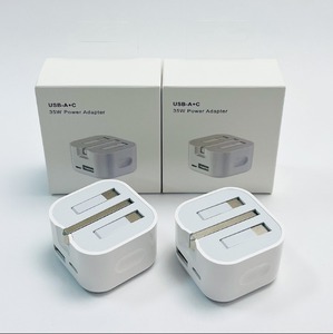 ที่ชาร์จผนัง PD ความเร็วสูง35W USB-A + C อะแดปเตอร์แบบพกพาปลั๊กสหราชอาณาจักรแบบพับได้ที่ชาร์จเร็วสำหรับ iPhone สำหรับสมาร์ทโฟน Samsung - Product Image 6