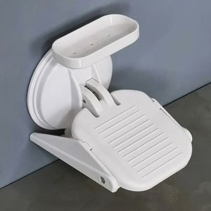 Venta al por mayor baño Pedal montado en la pared ducha reposapiés potente ventosa pedicura reposapiés para Home Hotel - Product Image 1