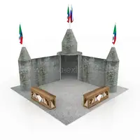 Vendita calda di alluminio Portatile trade show booth per il Carnevale castello
