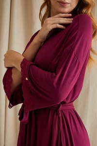 Abiti <span class=keywords><strong>da</strong></span> <span class=keywords><strong>notte</strong></span> lunghi in <span class=keywords><strong>viscosa</strong></span> primavera estate pigiami e camicie <span class=keywords><strong>da</strong></span> <span class=keywords><strong>notte</strong></span> Casual <span class=keywords><strong>da</strong></span> donna larghe - Product Image 4