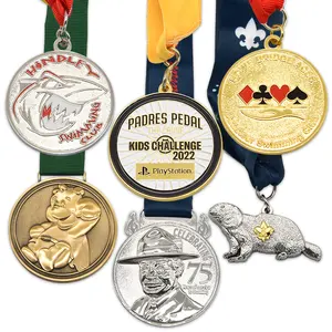 Factory Price Free Design Award Medallion Custom Metal Football Sport Medal