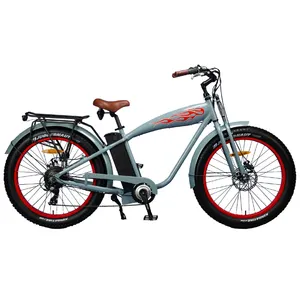 Merry Go-bicicleta de montaña clásica de llanta ancha para hombre, bici eléctrica de aluminio, 26