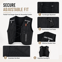 Gilet de trail running léger et confortable pour le jogging et les sports de plein air, avec fermeture éclair et plusieurs poches, fabriqué par un fabricant OEM.