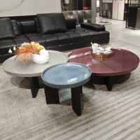 Table d'appoint italienne carrée moderne de luxe en bois et marbre pour la maison, la salle à manger et le salon, meubles d'entrée anciens et minimalistes pour le salon