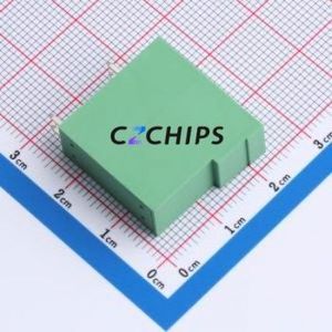 A381RH-2P0G36 Plug-in Terminal Block Bent Lead Through Hole,P=3.81mm Connector 2x2P 3.81mm Green 4P - Product Image 2