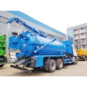 Isuzu Giga 6X4 14000 Liter Vacuüm Riolering Zuig-En Reinigingswagen Riool Baggerwagen