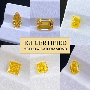 Precio al por Mayor, Diamante Amarillo Cultivado en Laboratorio, Corte Elegante, 1ct, VVS VS, Certificado IGI - Product Image 1