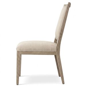 Silla de Comedor de Madera de Roble Contemporánea Francesa, Silueta Cuadrada Minimalista para Proyectos Residenciales de Lujo - Product Image 5
