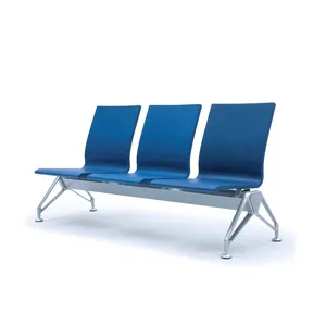 3 Seater Airport bench Chair Public Pu Foam Waiting Chair Hospital Waiting Room Chair Bench NO arms