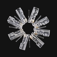 Conector Ethernet RJ45 Enchufe RJ45 8p8c Cat5 Cat5e CAT6 CAT6A Conector de cable de red RJ45