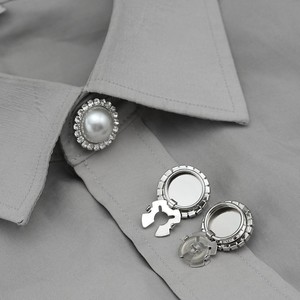 Ánh Sáng Sang Trọng Đồng Claw Kim Cương Chuỗi Hình Chữ Nhật Cross-Biên Giới Trang Trí Nút Cho Áo Sơ Mi Hiện Đại Áo Khoác Hot-Bán Hàn - Product Image 5