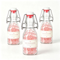Bouteilles en verre à bouchon basculant de 5 oz pour extrait de vanille, bouteilles en verre à bouchon basculant faites maison, récipients de stockage alimentaire, sauce piquante, haricots, bonbons